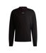 Mens Mock Neck Long-sleeved T-shirt Black Hugo-1