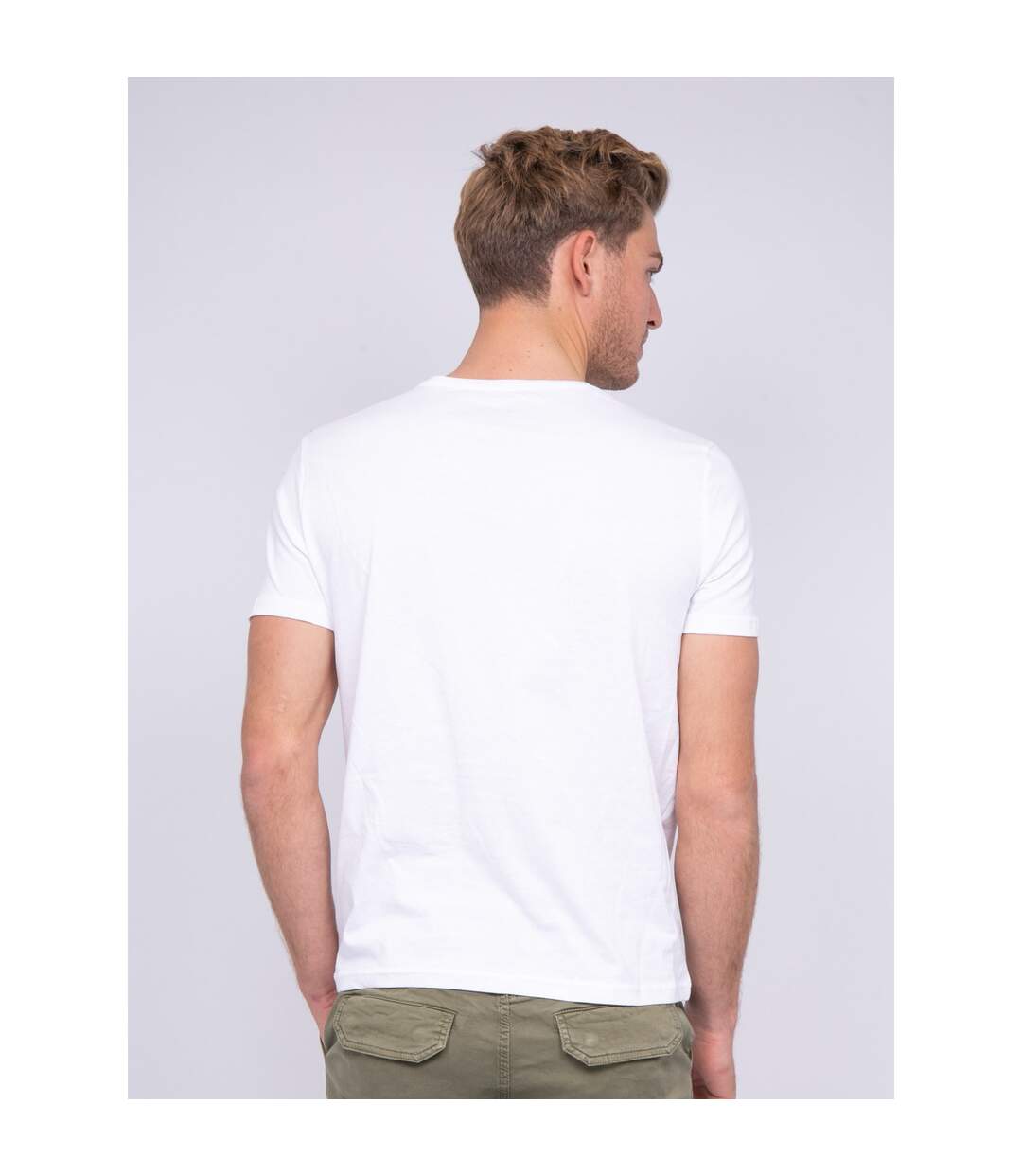 T-shirt col rond pur coton NOHAN-2