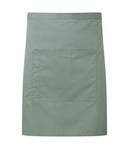 Colours front pocket waist apron one size sage Premier