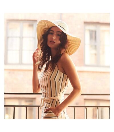 Capeline À Larges Bords Marbella Femme Beige Beechfield