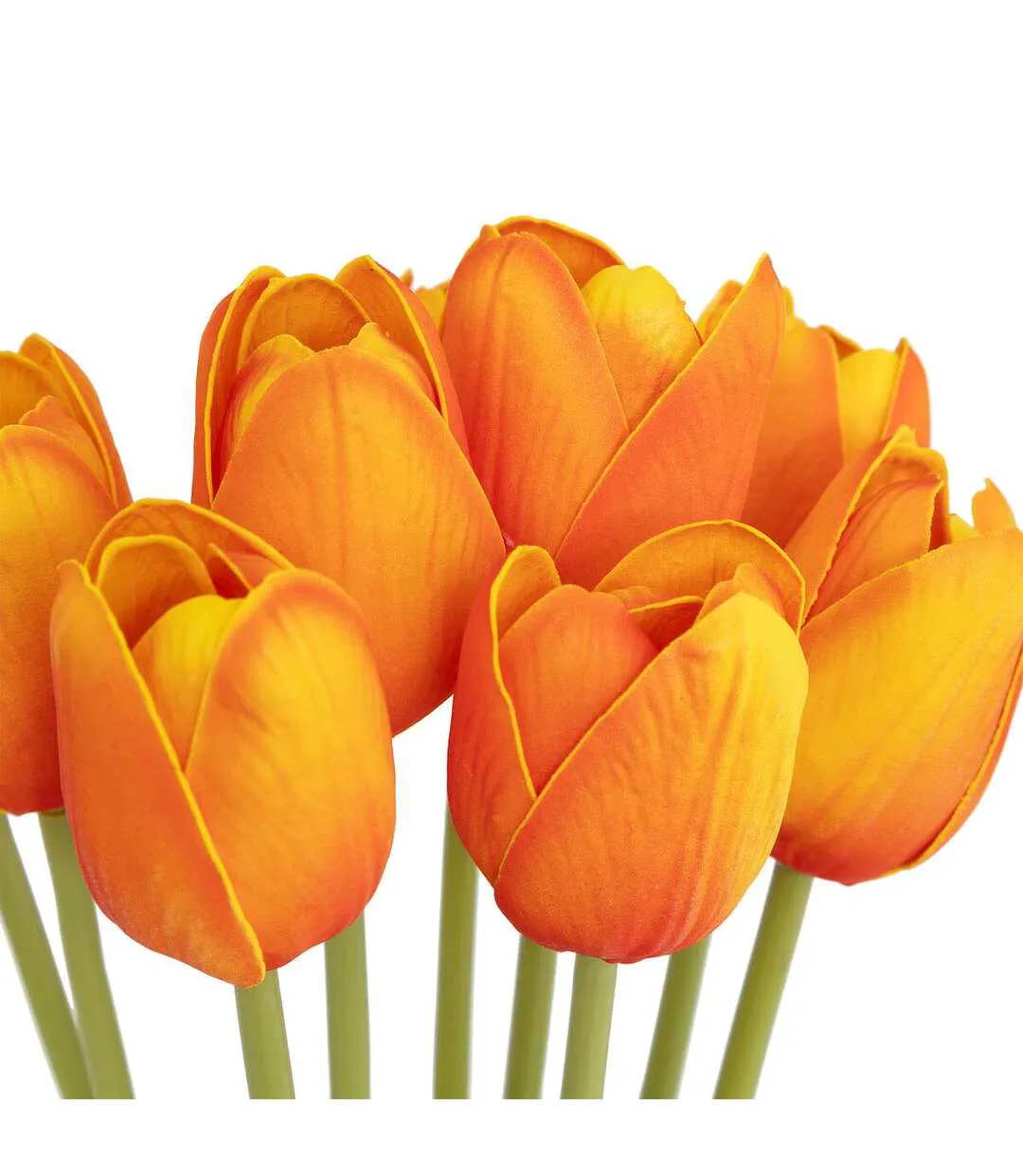 Bouquet de Fleurs Artificielles Tulipes 48cm Orange-2