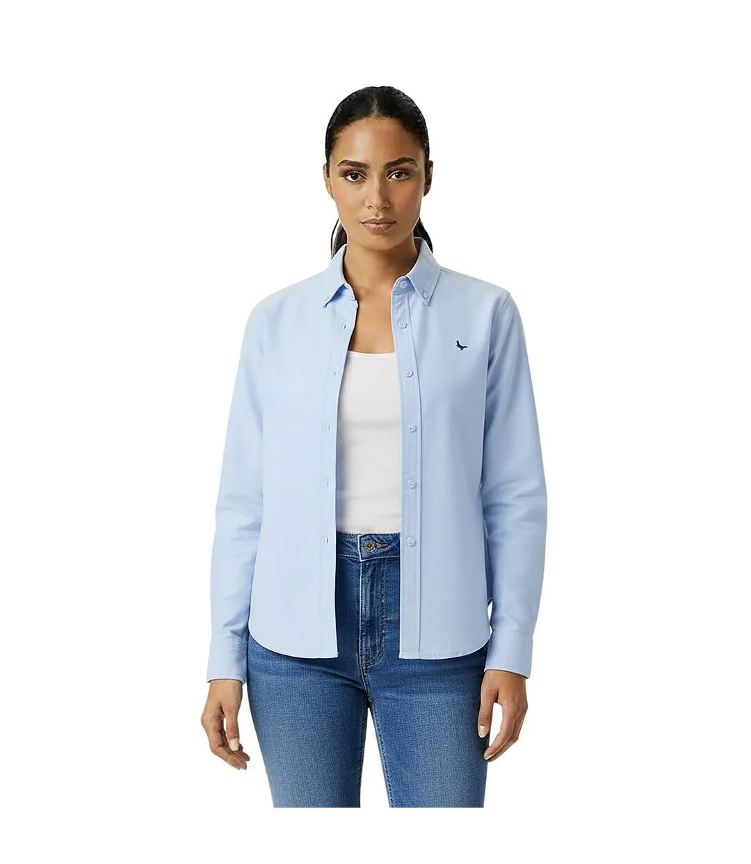 Chemise Manches Longues Classic Femme Bleu Pâle Jack Wills-4