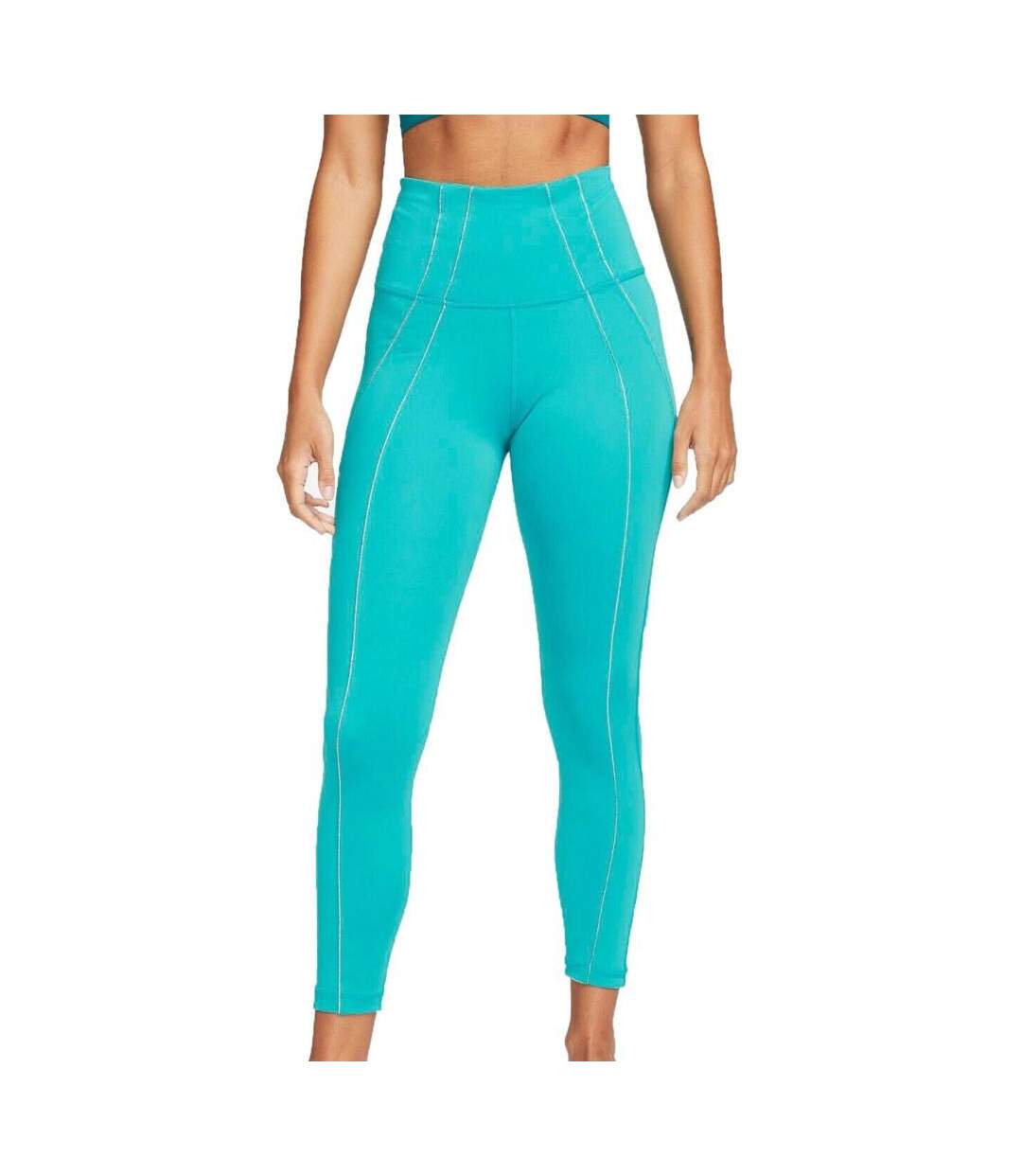 Legging Turquoise Femme Nike 7/8 Lurex - XS-1