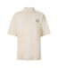 Polo Manches Courtes Motif/style Renard Homme Crème Maison Kitsuné-1