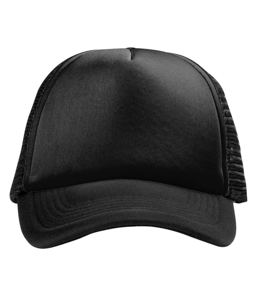 Bullet Trucker 5 Panel Cap (Solid Black) - UTPF978-2