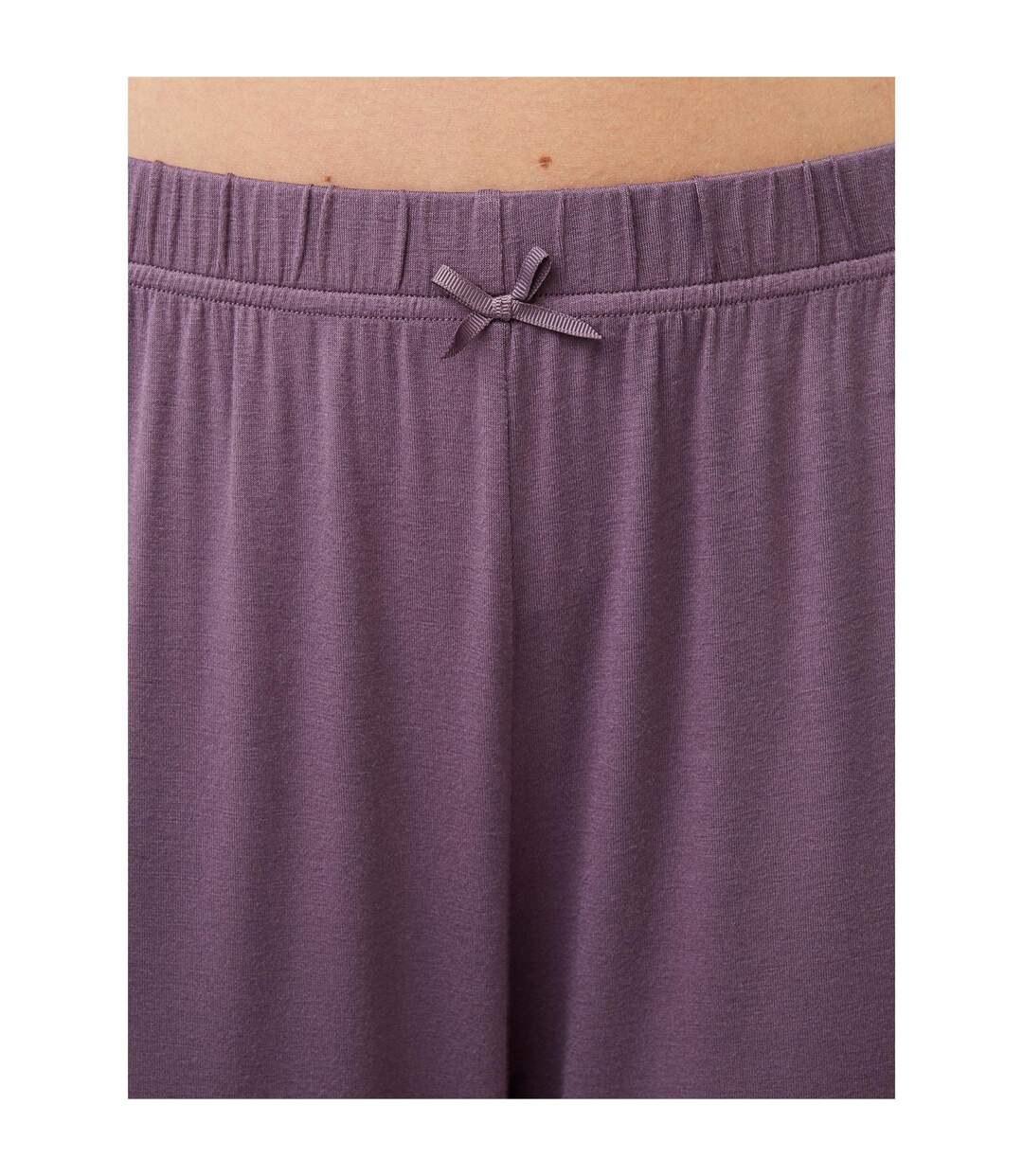 Womens/ladies Jasmin Plain Ruffle Hem Pyjama Bottoms Purple CCDK Copenhagen-4