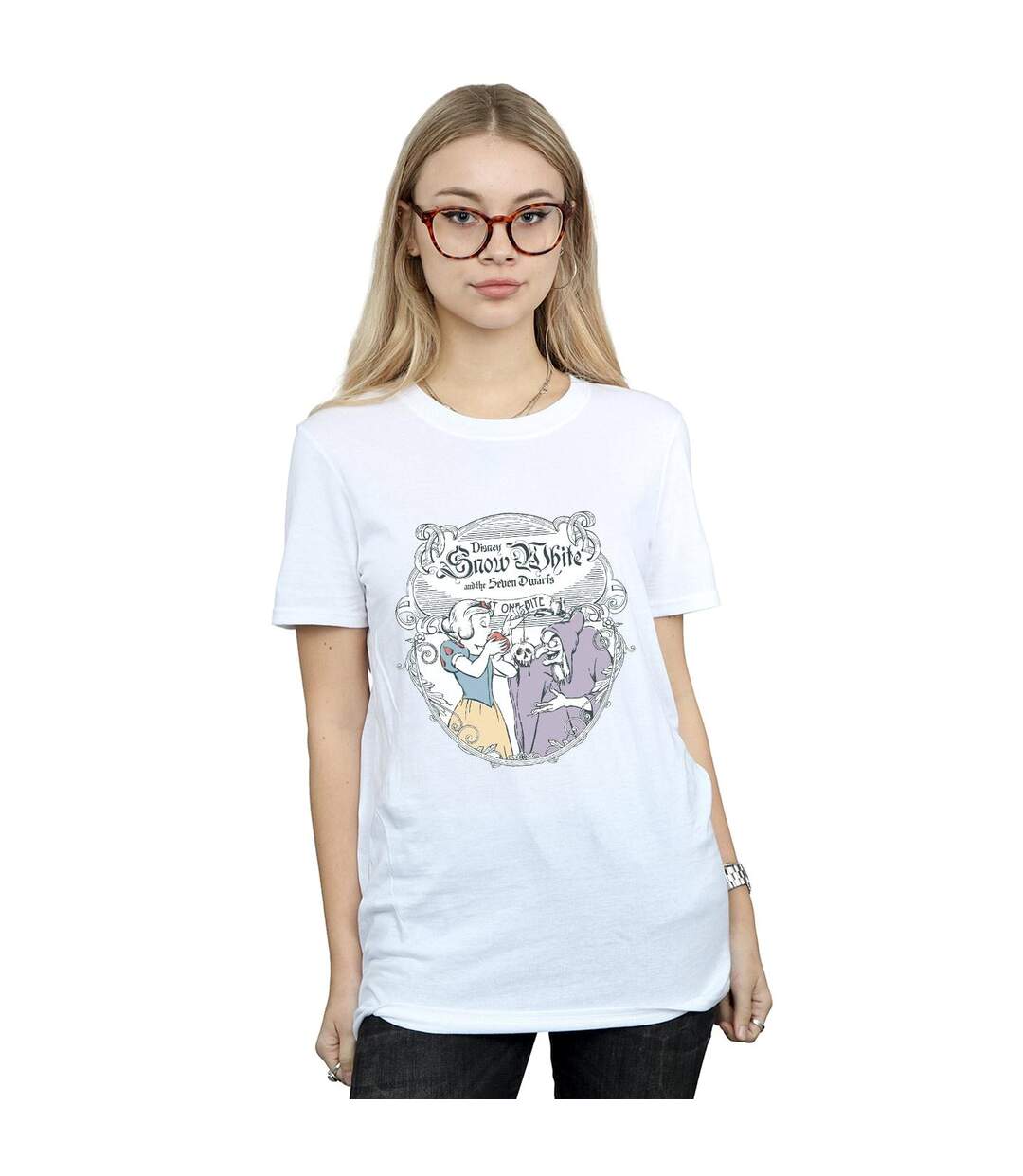 Disney Princess - T-shirt SNOW WHITE APPLE BITE - Femme (Blanc) - UTBI42724-2