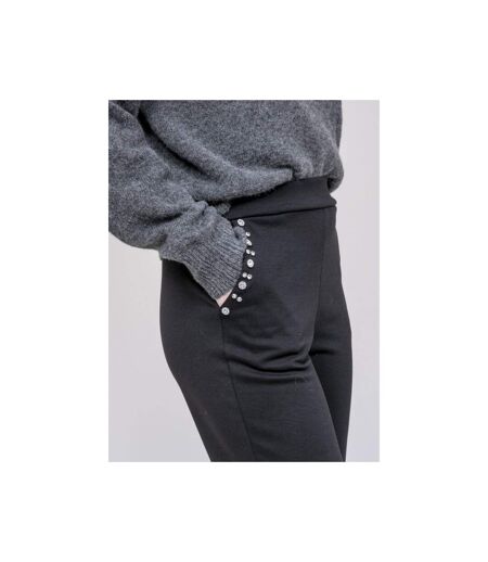 Pantalon droit détails strass ESMENA - Dona X Lisa