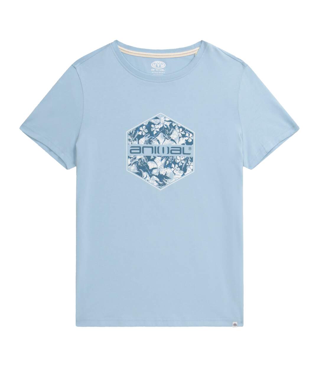 T-shirt carina femme bleu pâle Animal