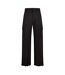 Unisex Adult Wide Leg Cargo Trousers Black Off White-1