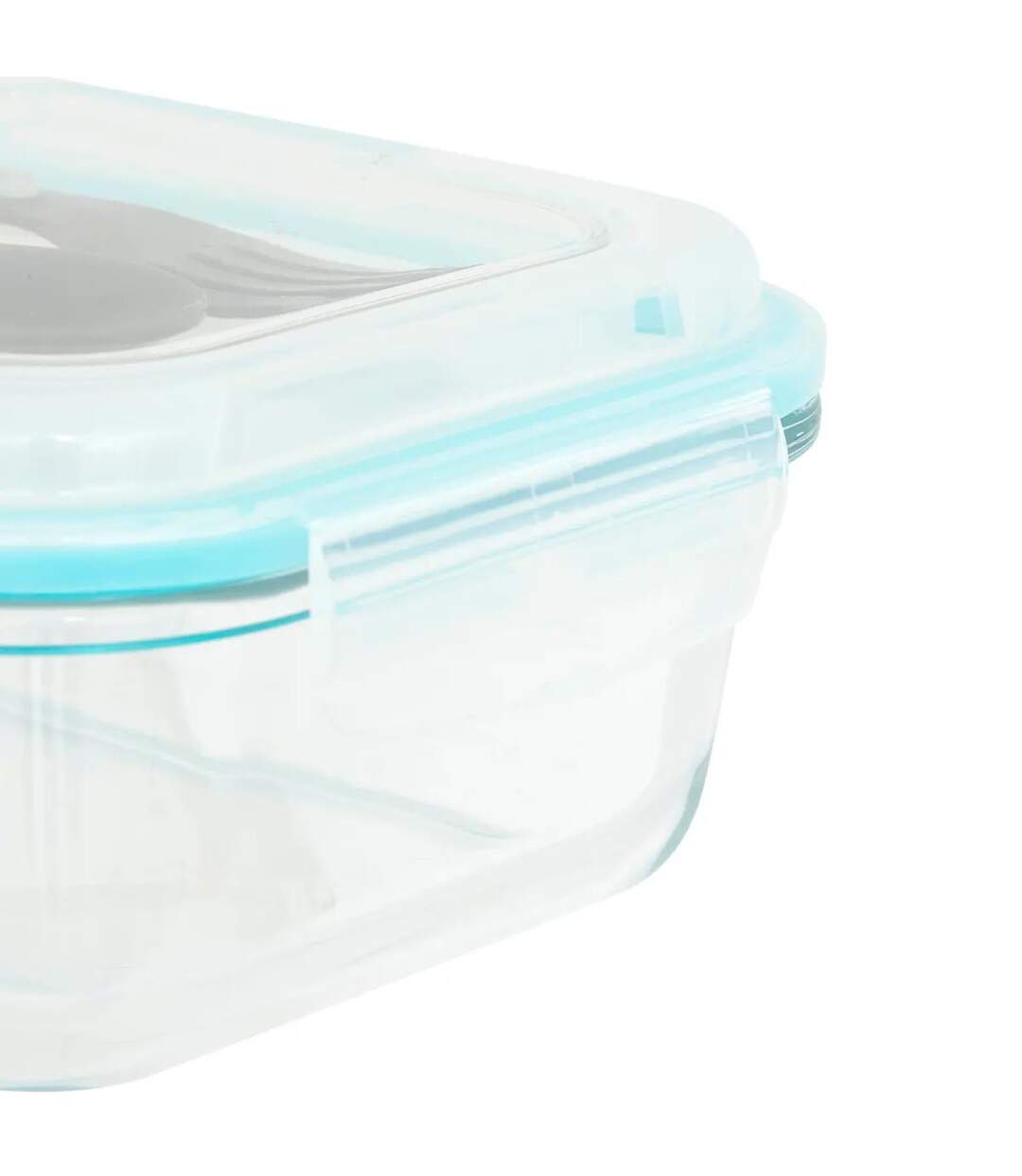 Lunch Box Avec Couverts Clipeat 1L Bleu-5