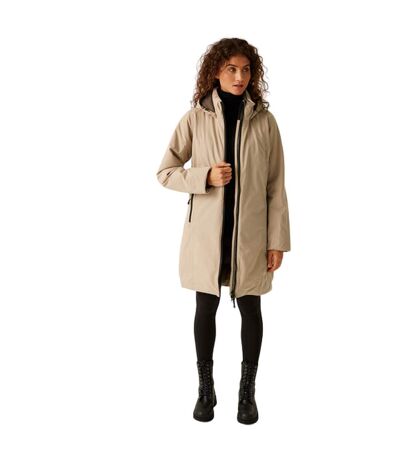 Womens/ladies Yewbank Iv Waterproof Jacket Warm Taupe Bueno Regatta