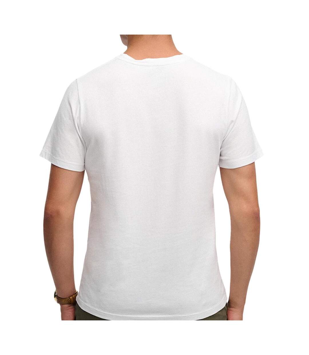 T-Shirt blanc homme superdry classic essential-2