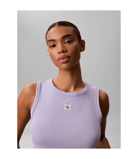 Débardeur Motif/style Uni Femme Gris Clair Calvin Klein