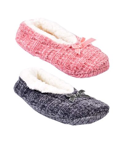 Pantoufles Femme CASA AND CO - Pack de 2