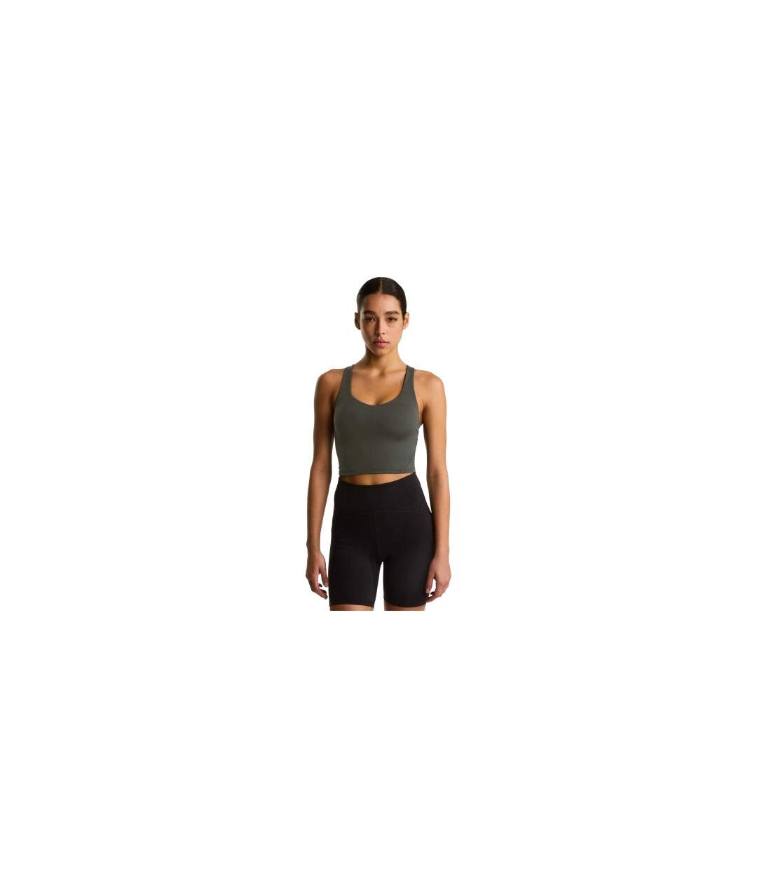 Womens/ladies Jaida Cut-out Back Sports Bra Green The North Face-1