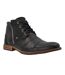 Mens Captain Leather Ankle Boots Black Dune London-1