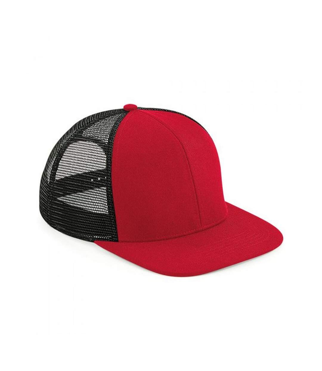 Casquette trucker adulte rouge / noir Beechfield-1