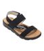 Womens/ladies Rylie Zebra Print Sandals Black Regatta-1
