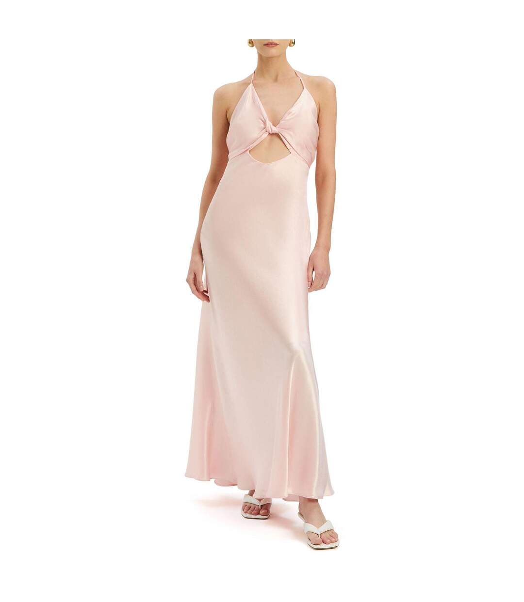 Robe Longue Isola Femme Rose Bardot-4