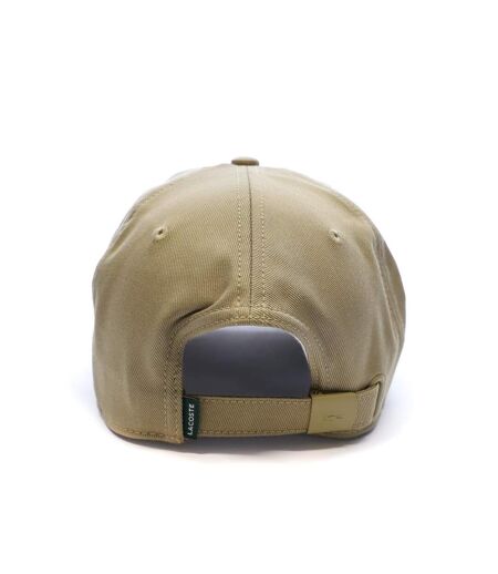Casquette beige mixte lacoste twill big croch - taille unique