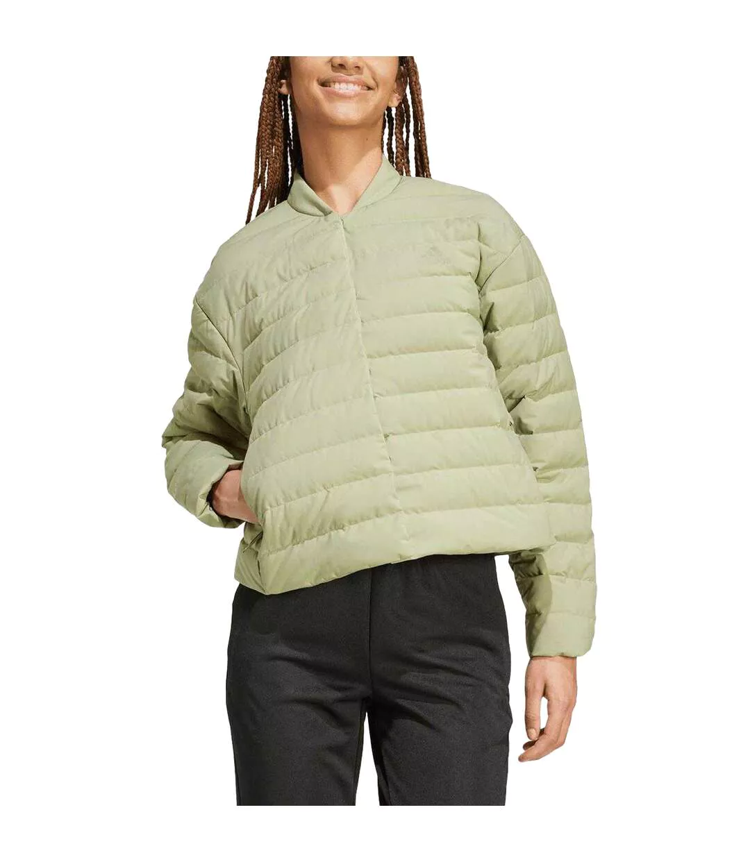 Doudoune Matelassée Helionic Femme Vert Adidas-4