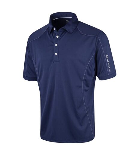 Polo de golf surpiqué pour hommes encre Island Green