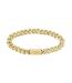 Mens Polished Stainless Steel Bracelet One Size Gold Boss-1
