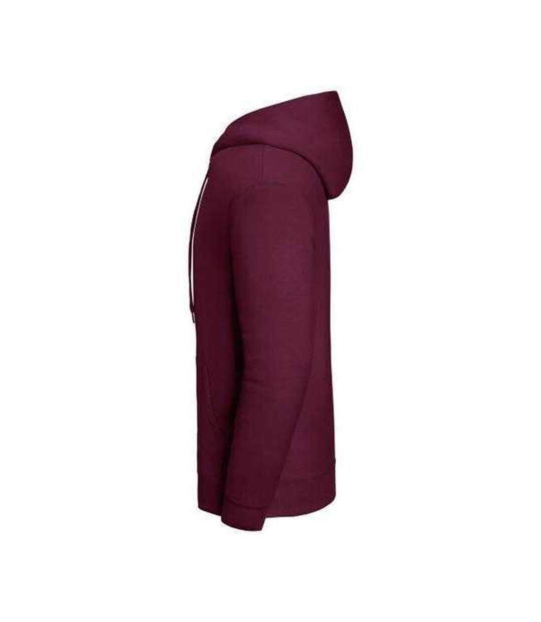Sweat Uni À Capuche Iconic Premium Adulte Bordeaux Fruit Of The Loom-3