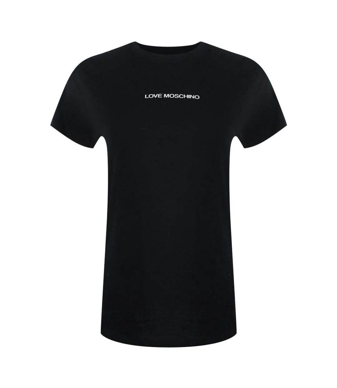 Womens/ladies Logo Cotton T-shirt Black Love Moschino-1