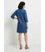 Robe droite en denim avec col chemise-2