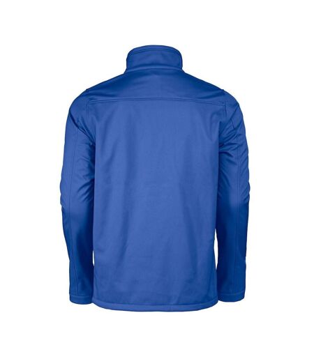 Mens Vert Soft Shell Jacket Blue Printer RED
