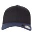 Casquette De Baseball Noir Bleu Marine Flexfit-1