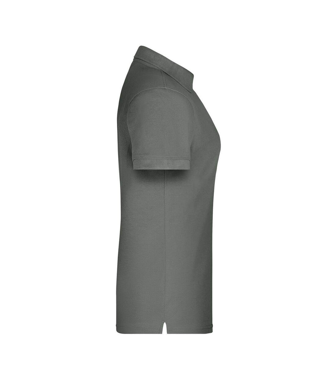 Polo Bio Workwear Femme Gris Foncé Uni James And Nicholson-4