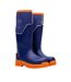 Mens Grit Safety Wellington Boots Blue Orange Muck Boots-1