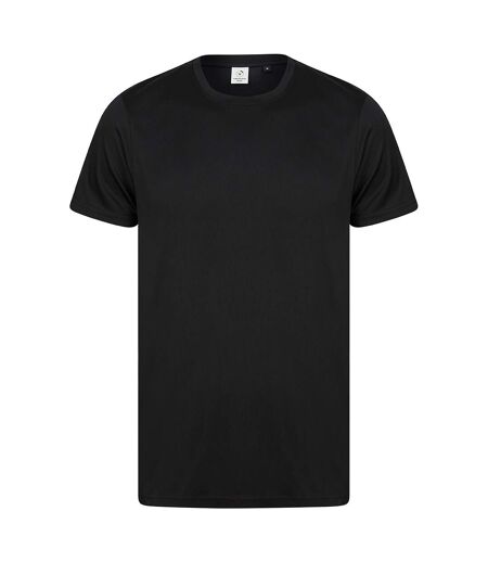 Unisex adult performance recycled t-shirt black Tombo