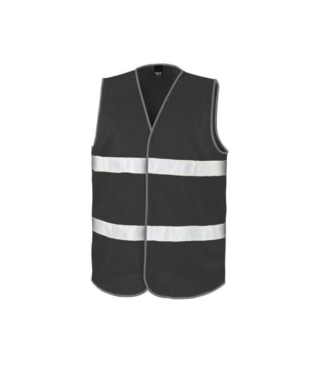 Gilet haute visibilité enhance adulte noir SAFE-GUARD by Result
