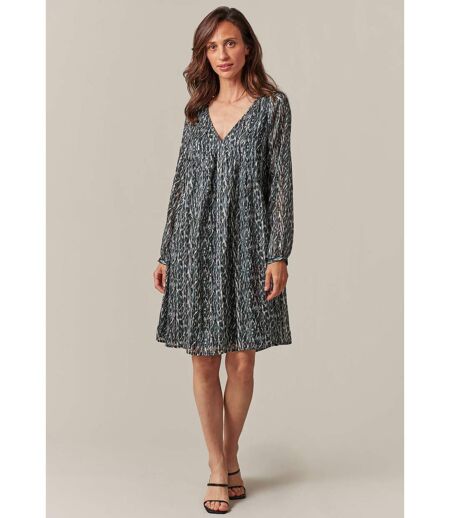 Robe fluide à motif léopard ABRIELLE