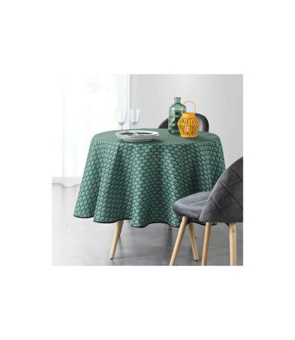 Nappe Ronde Imprimée Art Chic 180cm Vert