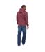Mens Vintarge Hoodie Rum Raisin Crosshatch-3
