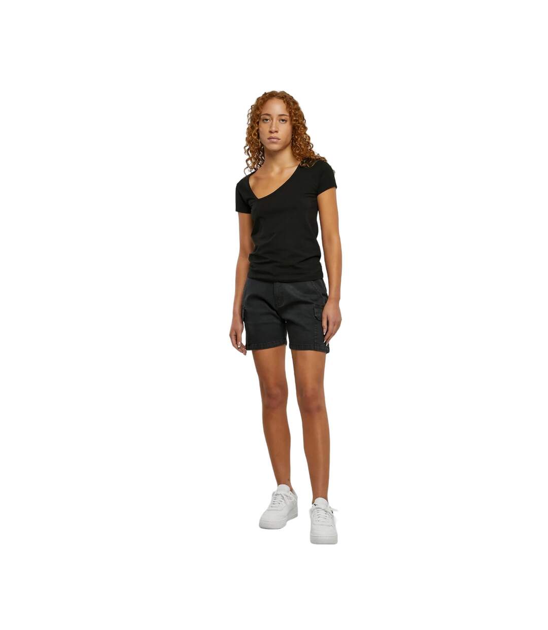 T-shirt Femme Noir Urban Classics-1