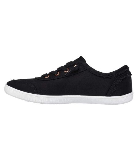 Womens/ladies Bobs B Cute Trainers Black Skechers
