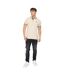 Mens Mackerby Polo Shirt Off White Crosshatch-1