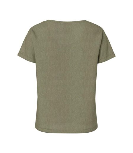 T-Shirt kaki femme pieces sophie