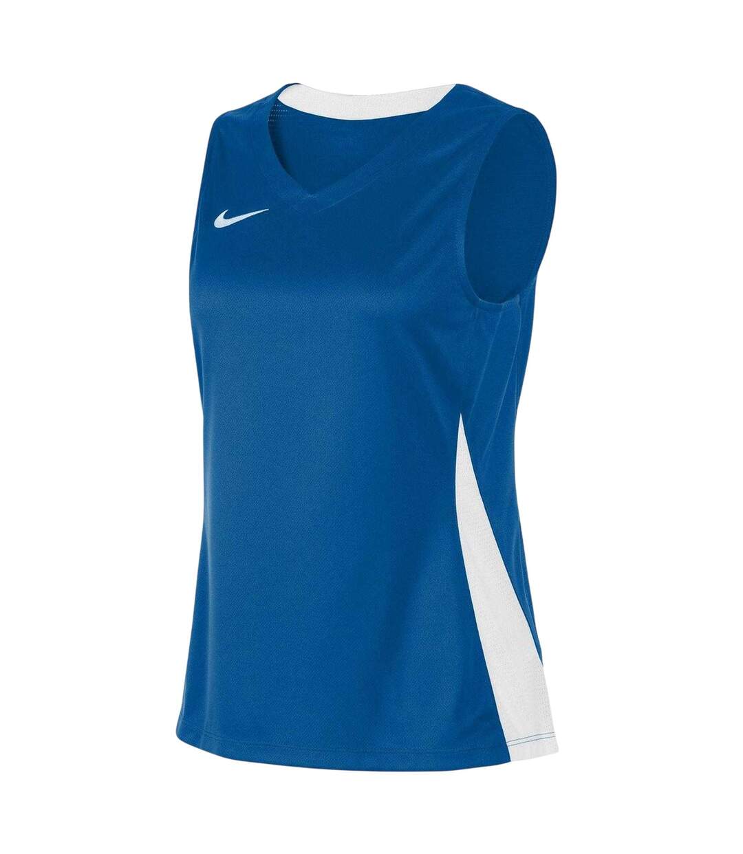 Maillot Sans Manches Motif/style Swoosh Team Femme Bleu Blanc Nike-3