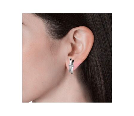 Boucles d'oreilles Luminous Bow, Cristal d'Autriche