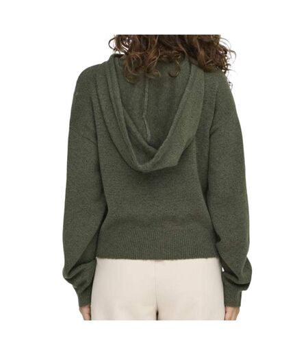 Pull sweat à capuche kaki femme jdy life