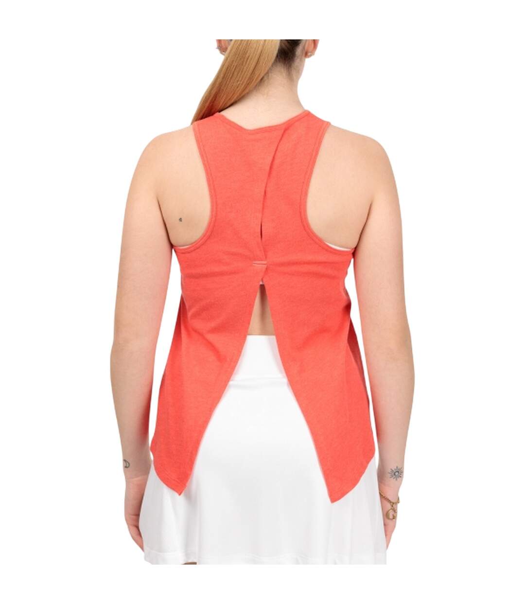 Débardeur Femme Rouge Coquelicot Chiné Babolat-3