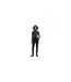 Womens/ladies Roll Neck Slim Long-sleeved Top Black Tommy Hilfiger-1
