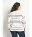 Pull doux rayé col rond esprit marinière-2